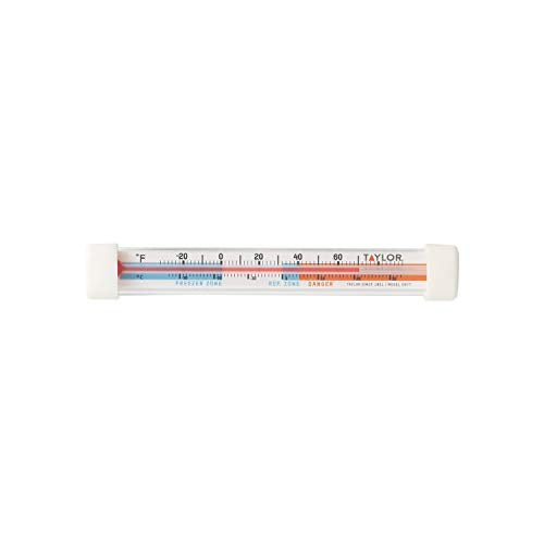 Taylor Refrigerator/Freezer Thermometer with Magnified Lens - Pack of 2