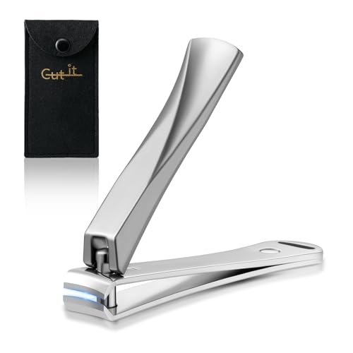 Cut it Ultra-Sharp Nail Clipper with Built-in File and Carbon Steel Blades