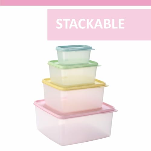 Airtight Food Storage Containers Set of 4 - 5oz to 84oz