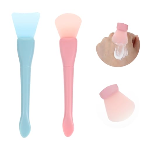 Ouligay 2 Pcs Silicone Face Mask Brush and Spatula Applicator Tool