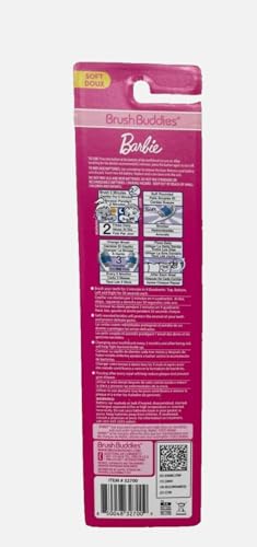 Brush Buddies Barbie Electric Toothbrush for Kids, Soft Bristles & Sonic Power