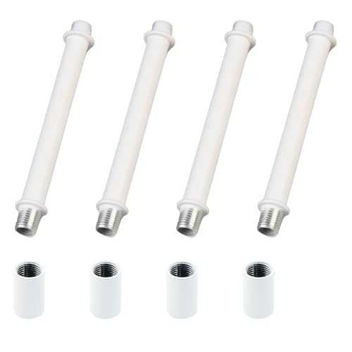 YiiSeeJo 4 Sets M10 Straight Pipe Lamp Stem Kit 3.94" Hollow Rods