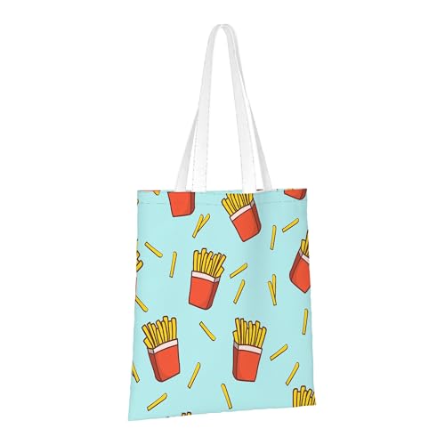 Large Capacity Canvas Tote Bag WCL-25823 - Durable for Shopping & Travel