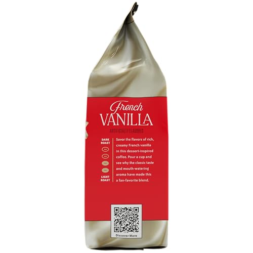 Community Coffee French Vanilla Ground Coffee, 12oz Bags (Pack of 6)