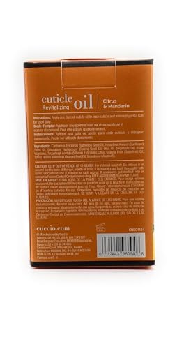 Cuccio Naturale Citrus & Mandarin Cuticle Oil - Lightweight Nail Conditioner with Vitamin E, 2.30 Fl Oz