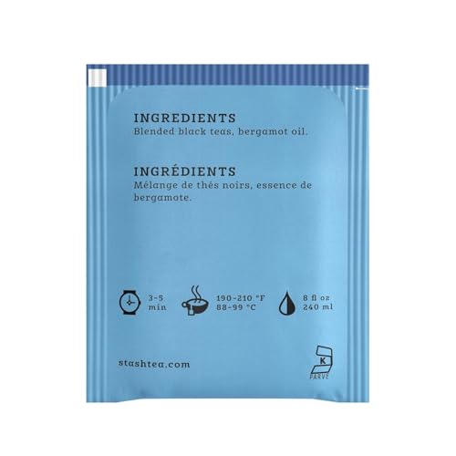 Stash Double Bergamot Earl Grey Black Tea, 18 Tea Bags (Pack of 2)