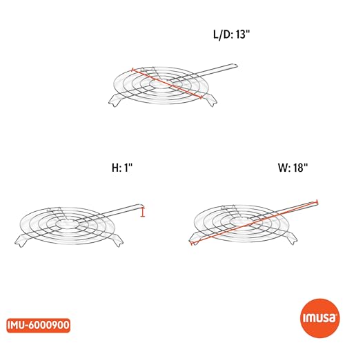 IMUSA 11-Inch Arepa Grill - Aluminum Cookware for Tortillas