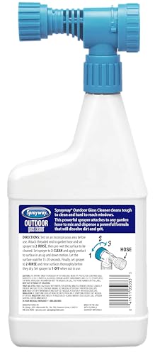 Sprayway Outdoor Glass Cleaner 32oz - Streak-Free Foaming Action