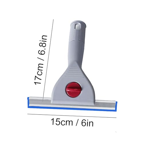 CNGZSY 6IN/15CM Blue Window Glass Cleaning Squeegee Rubber Scraper