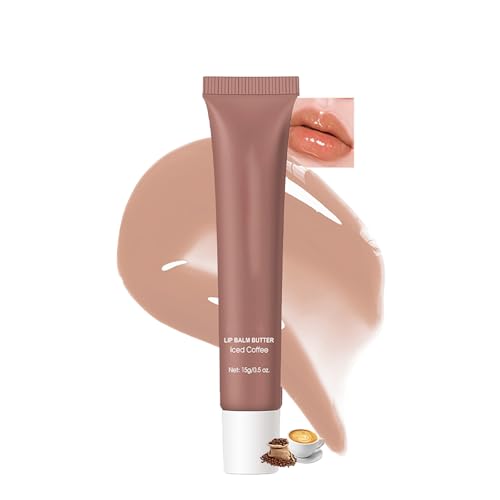 Easilydays Tinted Lip Butter Balm - Hydrating Lip Mask & Gloss (#3 Ices Coffee)