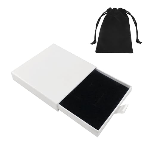 Quacc White Jewelry Gift Box & Organizer for Necklaces & Bracelets