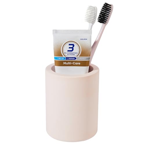 Compact Diatomite Toothbrush Holder for Bathroom - Pink