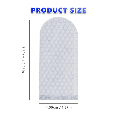 100 PCS Cotton Finger Cots, Finger Covers Protection for Finger Tips, Breathable, Sweat Resistant, and Wear-Resistant, Perfect for Work, Nails Cleaning, and Injured Fingers (White)