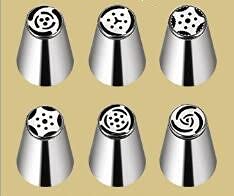 9pcs Russian Piping Tips Baking Set for Cake and Cupcake Decorating