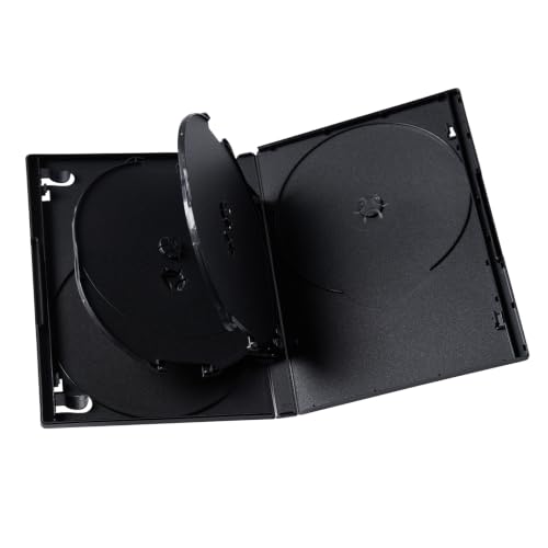 Progo 6-Disc DVD Case - 14mm Standard Size Storage Holder (5 Pack)