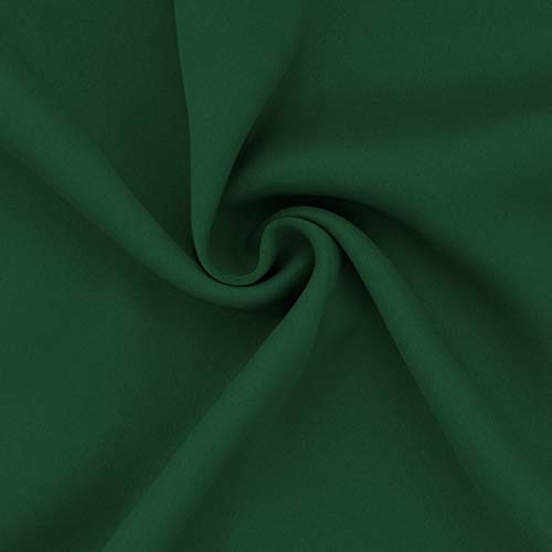Easy-Going Dark Green Thermal Grommet Blackout Curtains, 52x108 in, 2 Panels