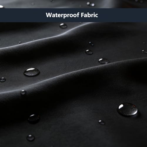 Ezcint Black Shower Curtain - 72"x72" Hotel Quality Waterproof Fabric