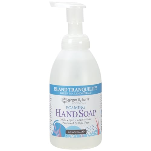 Ginger Lily Farms Foaming Hand Soap 20 oz - Green Tea Lemongrass