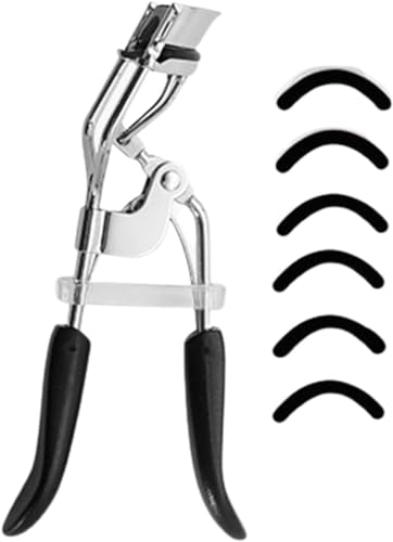 GANPUB Professional Black Eyelash Curler and Mascara Brush Kit