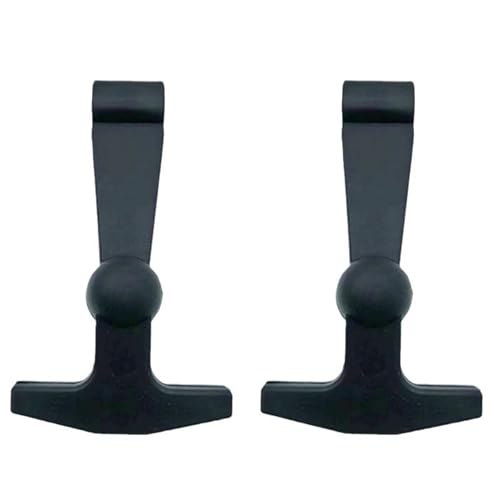 2-Pack Replacement Lid Latches for Yeti and RTIC - Black Rubber, Cooler Latches Replacement for Yeti, RTIC, and More - Hard Handle Grips, 20 Inches