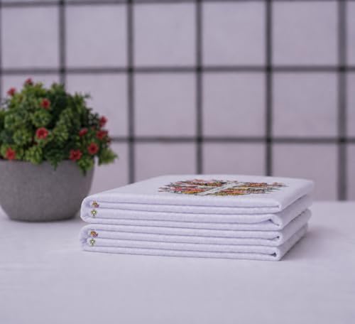 Faith Christian Kitchen Towels Set of 2 - Floral Butterfly Design