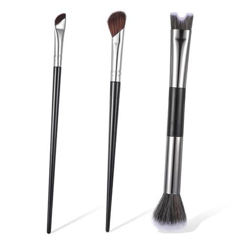 Dual-End Contour Nose Brush - 2-in-1 U-Shaped Sculpting & Blending Tool