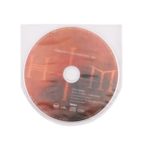 50 PCS Anti-Static CD/DVD Sleeves - Clear Plastic Storage for 5-Inch Discs