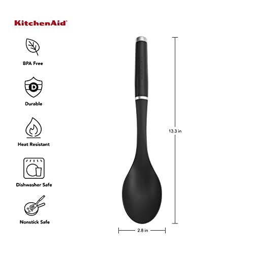 KitchenAid Classic Nylon Basting Spoon - Heat Resistant, Non-Stick Safe
