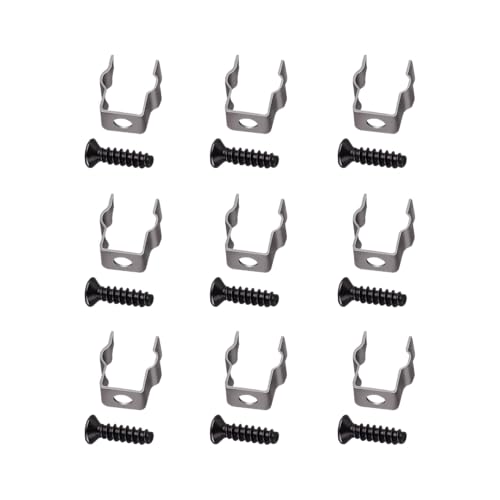 Metal Side Brush Mount Clips for Shark IQ & AI Robot Vacuum (9 Pack)
