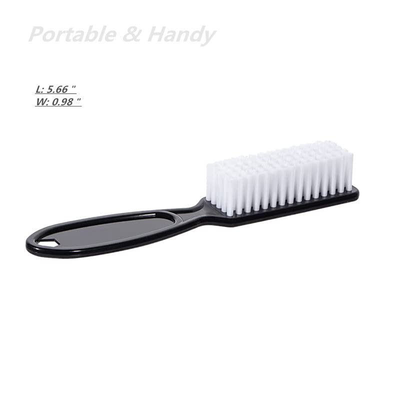 SQULIGT Handle Grip Nail Cleaning Brush, Black Fingernail Scrub Brushes 8Pcs