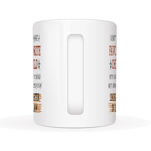 Funny Mother-in-Law Mug - Favorite Child Quote, 11 Oz Coffee Cup Gift