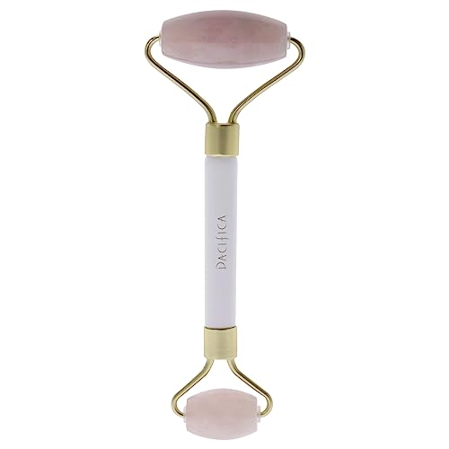 Pacifica Rose Quartz Facial Roller and Gua Sha Skincare Tool