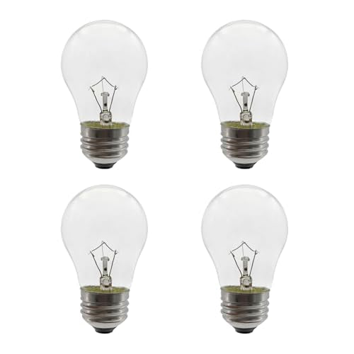 High Temperature 40W Oven Light Bulb E26 Base - 4-Pack