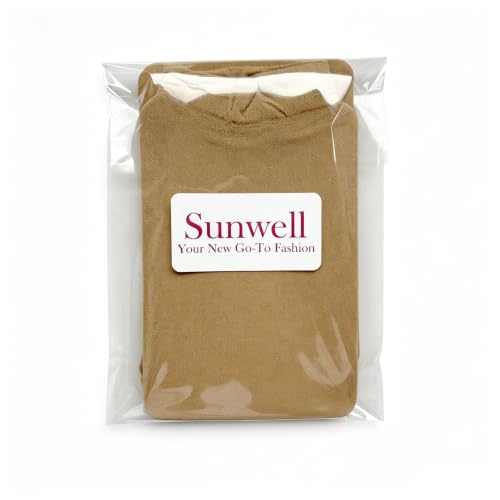 Sunwell Light Brown Nylon Wig Caps 6-Piece Stretchy Stocking Caps