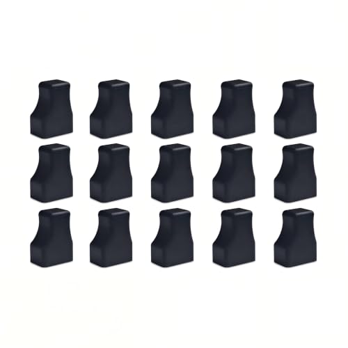 15-Pack Syrup Pump Tip Covers, Flexible Rubber Nozzle Caps for Coffee Bar