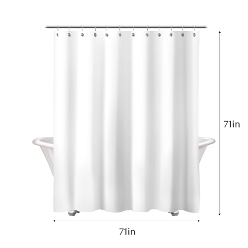 Sunlit Geometric Christmas Tree Shower Curtain, 71x71 Inch Red/Green Xmas Bath