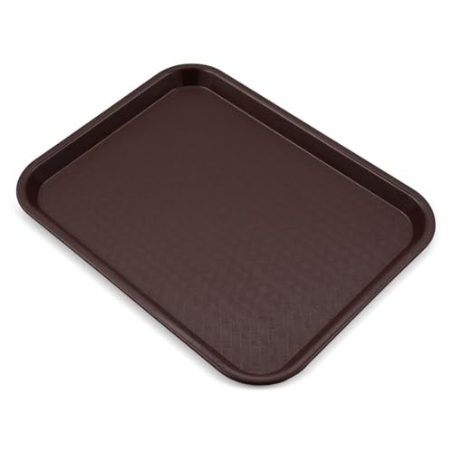 Carlisle Fast Food Tray - 14" x 18" Chocolate, Lightweight & Slip-Resistant