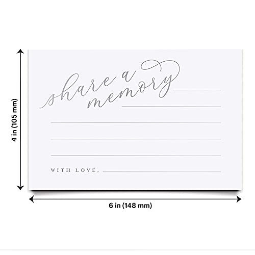 Share a Memory Cards with Silver Foil - 50 Pack 4x6