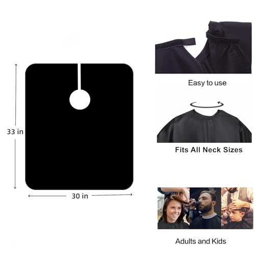 YELEGAI Waterproof Nylon Short Barber Cape for Hair Cutting & Styling