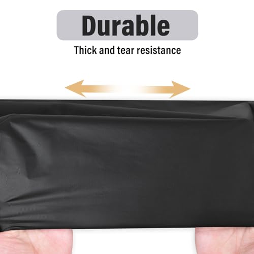Black Rectangle Tablecloths 54 x 108 Inch - 2 Pack, Water Resistant & Disposable