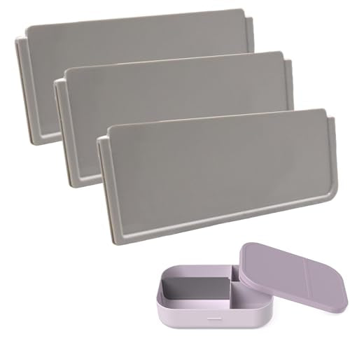 Cliivour Modern Bento Box Replacement Dividers 3-Pack - Food-Safe Lunch Container Inserts