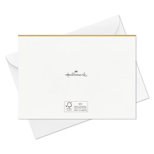 Hallmark Graduation Thank You Cards 2025 - Black & Gold (40 Count)