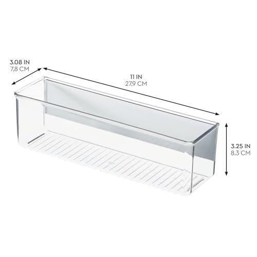 iDesign Magnetic Clear Plastic Organizer Bins - Medium, 4-Pack