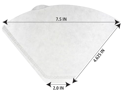 Amazon Basics #4 Cone Coffee Filters - 100 Count for 8-12 Cup Makers