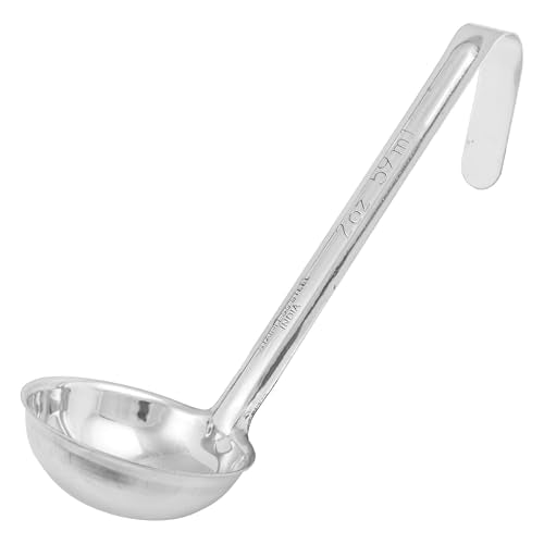 Winco 2 oz Stainless Steel Ladle - Heavy-Duty One Piece Design