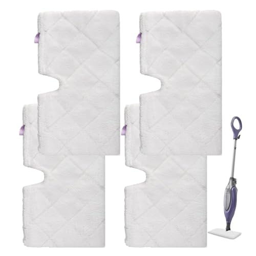 Sgizoku Steam Mop Replacement Pads for Shark S3501 & S3601 (4 Pack)
