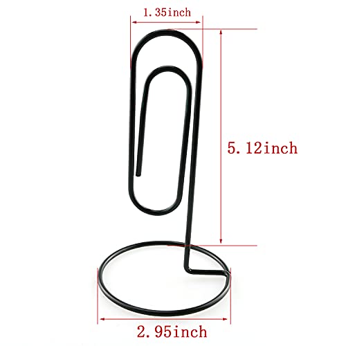 Black Office Paper Clip Holder Organizer for Desk & Memos