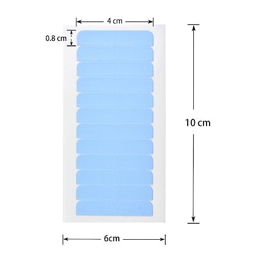Hair Extension Tape Double Sided Replacement Tabs 180 Pcs Blue