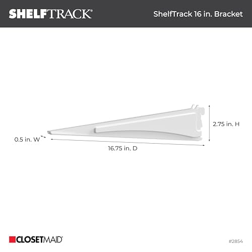 ClosetMaid ShelfTrack Locking Shelf Bracket for 16" Wire Shelving