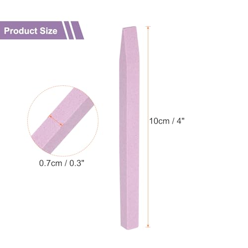 HARFINGTON 4pcs Pumice Stone Nail File & Cuticle Pusher Manicure Tool